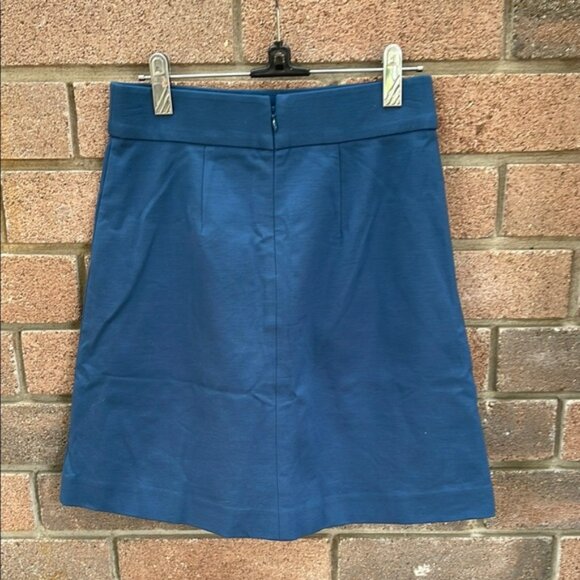 Ann Taylor Blue A-Line Knee-Length Skirt for Work Size 00P - Picture 3 of 6
